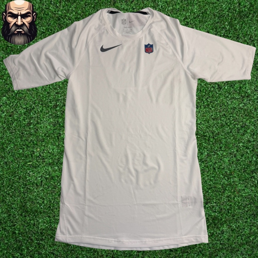 Nike NFL Team Issued On-Field White Dri-FIT Compression Shirt CW6294-100 Men's S